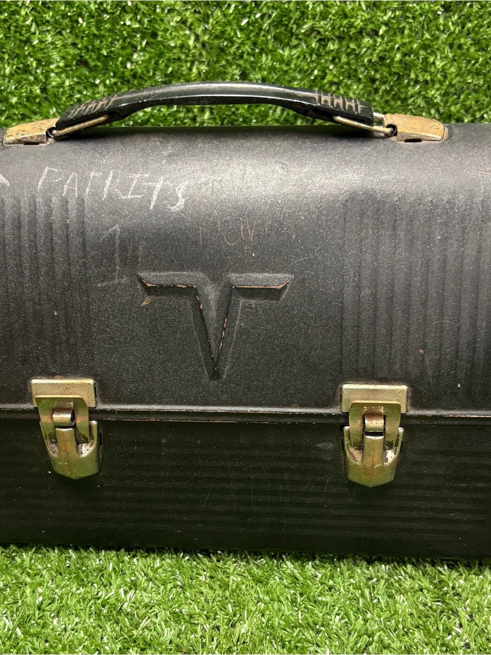 Vintage Black Men's Tool/Carry Case/Lunchbox with Top Handle